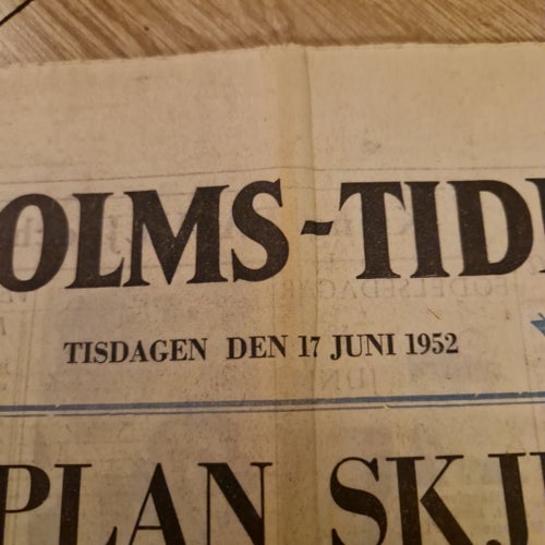 Tidning från 1952
