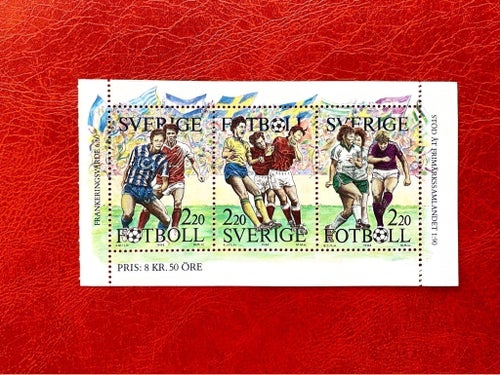 Fotboll 1988 - Sverige Postfriskt block,