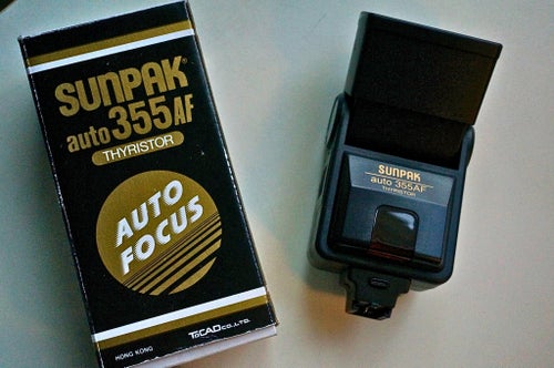 Kamerablixt. Sunpak Auto 355AF Thyristor – fungerar