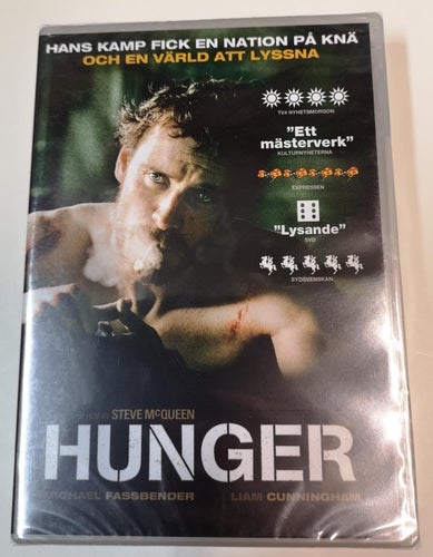 DVD Hunger Michael Fassbender Svensk text INPLASTAD