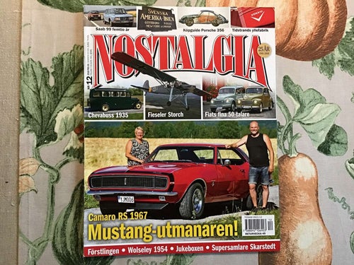 NOSTALGIA NR 12 2018 CAMARO RS,CHEVABUSS,FIAT,SAAB 99,ÅNGLOK,SAMLARE,FIESELER