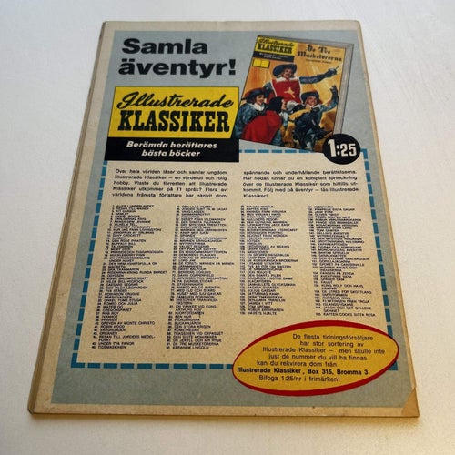 Illustrerade Klassiker nr 175, 1a upplaga, samlarex! FN-
