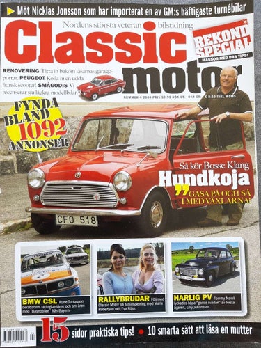 Classic Motor 4 2008: Volvo PV 444, BMW 3,0 CSL, Ford Falcon Futura Sprint 1965