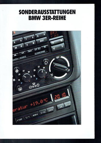BMW broschyr - Sonderausstattungen BMW 3er- Reihe (Tyska)