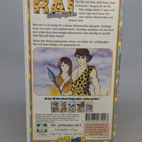 Rai Grottpojken 5 - Svenskt tal - VHS