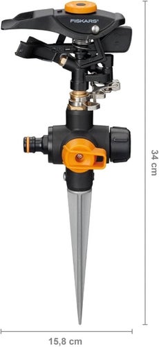 Fiskars Pulsating Sprinkler med Spikbas, On/Off