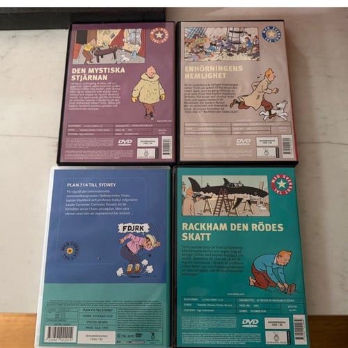 Tintin DVD-filmer: Den mystiska stjärnan, Enhörningens hemlighet, Plan 714 till