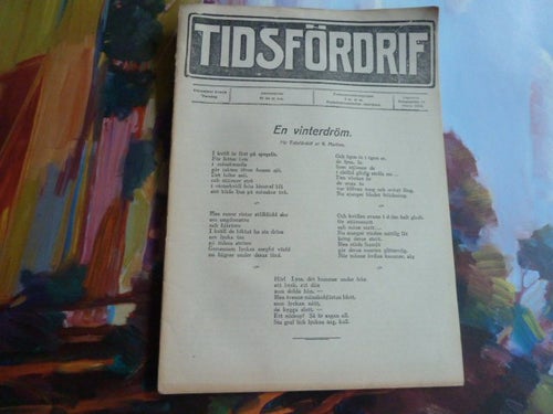 TIDSFÖRDRIF, 1914, EN VINTERDRÖM, TIDNING