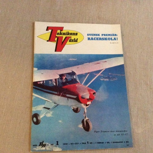 Teknikens Värld nr 1 1958 Flyg,MAICO 500, Sandviken Sandvikens jernverk,BMW