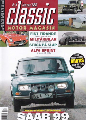 Classic 2003-2 Saab 99.Opel Olympia.Alfa Romeo 1900 SS.HB Trailer