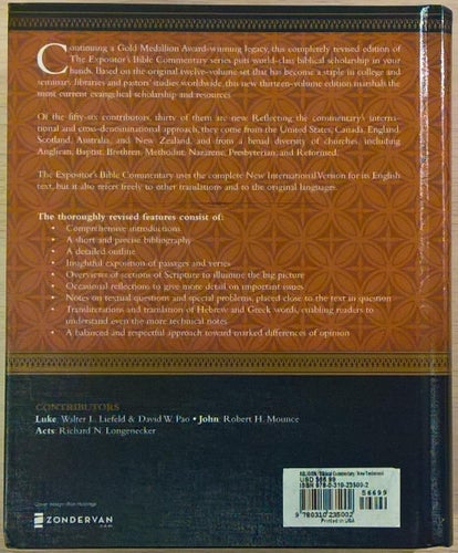 The Expositor's Bible Commentary 10, Luke-Acts