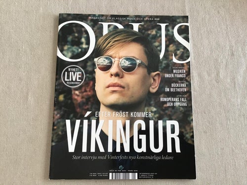 OPUS NR 66 2016 MUSIK OCH OPERA VIKINGUR OLAFSSON