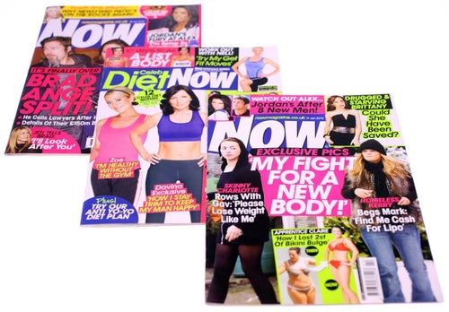 Now/Celeb Diet Now magazine-three magazines included-Jan/Feb 2010-NEW (582g)