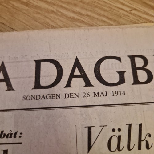 Svenska dagbladet 26 maj 1974