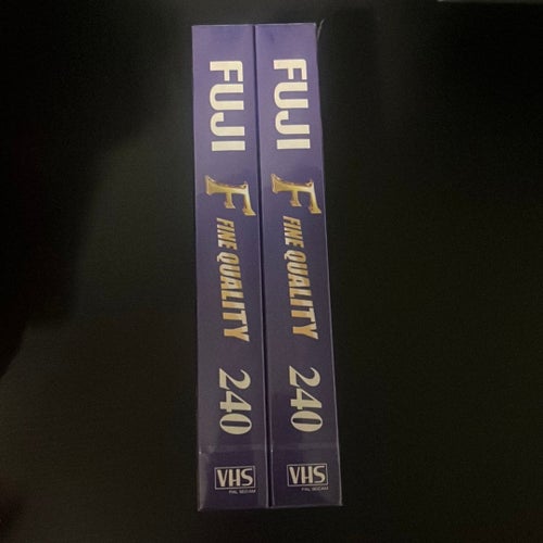 Fuji VHS 240 minuter videoband, 2-pack - Inplastade