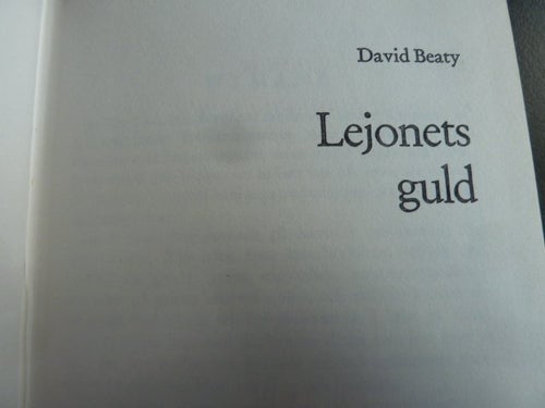 LEJONETS GULD, D. BEATY, 1974, BOK, BÖCKER