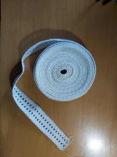 Virkat band 4,46 m 2,5 cm brett