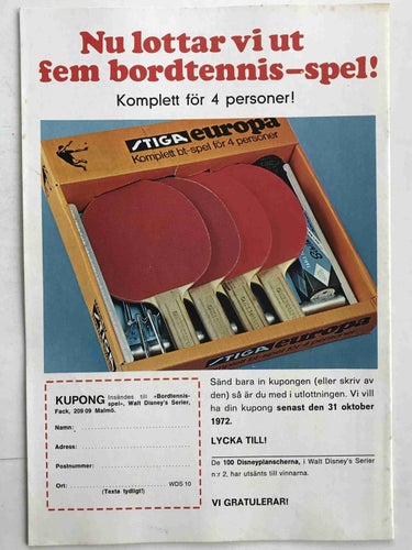Walt Disney´s Serier - 1972:10 FN-VF