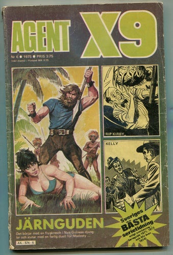 Agent X9 1975 nr 6 Modesty Blaise Rip Kirby Kelly