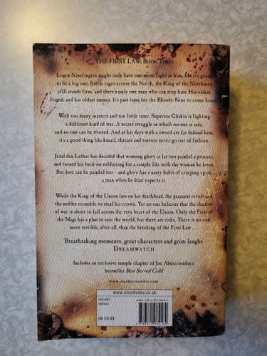 Joe Abercrombie- Last Argument of Kings / Paperback / 2008-2009 / Bra skick