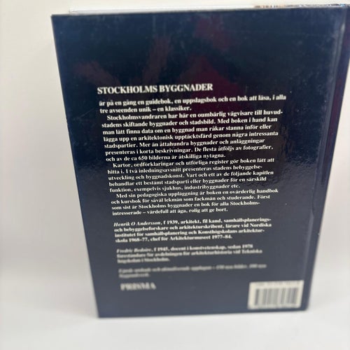 Stockholms byggnader – Henrik O. Andersson & Fredric Bedoire (Prisma, 1988)