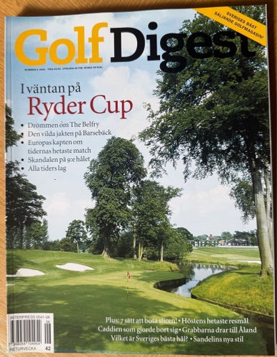 Golf Digest tidningar från 2001