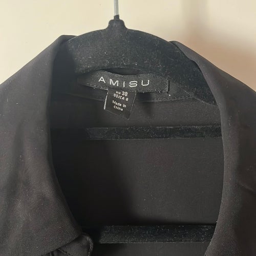AMISU svart skjortklänning M