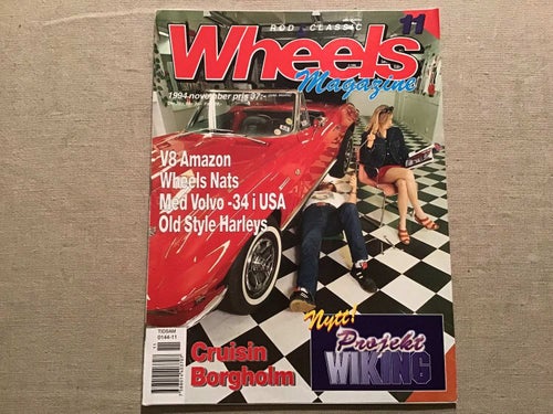 WHEELS NOV 1994 CRUISIN BORGHOLM,V8 AMAZON,CHEVROLET FLEETLINE,MAGNUMBYGGE MC