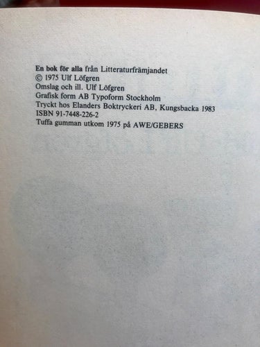 TUFFA GUMMAN Ulf Löfgren 1983