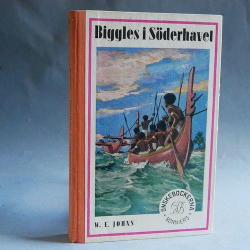 Biggles i Söderhavet ,W.E. Johns, 1950 . Bra skick