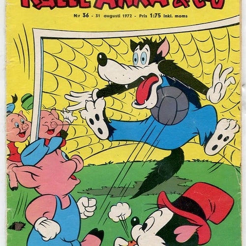 Kalle Anka & Co 1972 nr 36 MED OS-stjärnor fliken