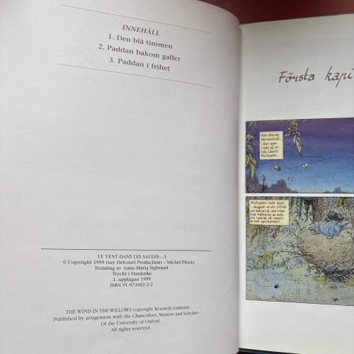 DET SUSAR I SÄVEN tredje delen Kenneth Grahame Michel Plessix 1999