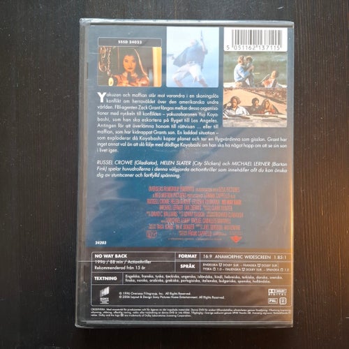 No Way Back DVD (inplastad) Russel Crowe Helen Slater Michael Lerner