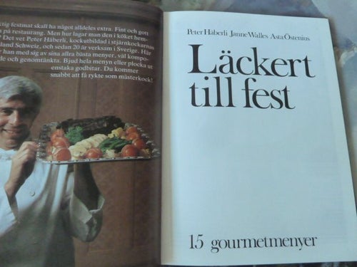 LÄCKERT TILL FEST 15 GOURMET MENYER, BOK, 1986