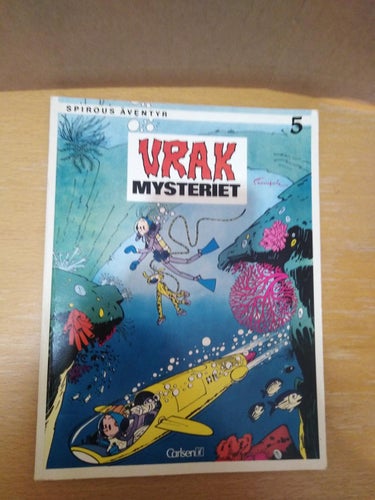 Spirous äventyr 5 Vrak mysteriet 1975 första upplagan