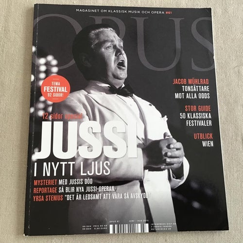 OPUS NR 61 2015 MUSIK OCH OPERA JUSSI I NYTT LJUS,JACOB MUHLRAD mm