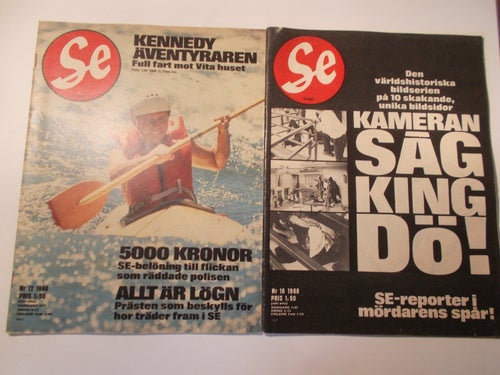 SE Nr 12 & 16 1968 Kennedy / Martin Luther King död