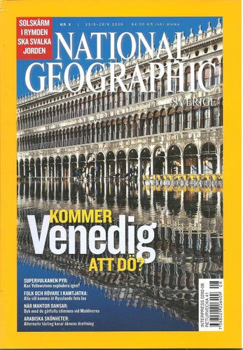 National geographic Nr 8 2009-Venedig/Lax i Kamtjatka