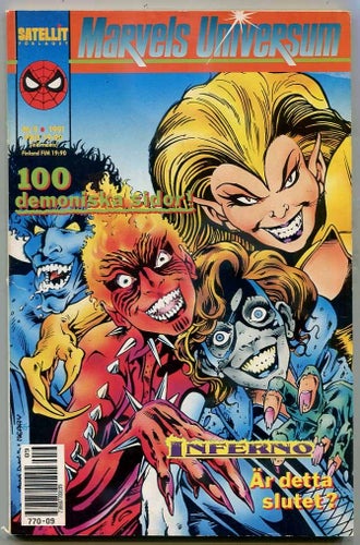 Marvels Universum 1991 nr 9 Inferno är detta slutet 100 sido