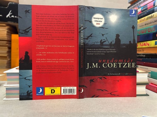 Ungdomsår av John M Coetzee, bok, Very Good plus