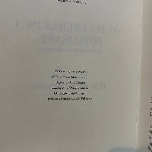 Vi tolererar inga förlorare, klanen Kennedy av Britt-Marie, bok, Very good