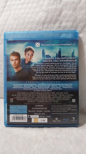 Divergent Blu-Ray (Norsk utgåva / Svensk text)
