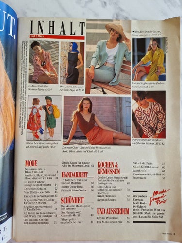 Neue mode Mönstertidning nr 3 1991