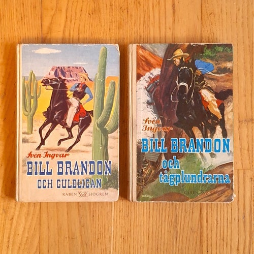 Sven Ingvar Bill Brandon och guldligan & Bill Brandon och tågplundrarna 50-tal