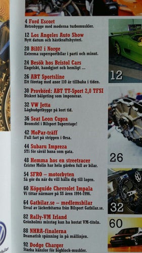 Bilsport nr 25 2007: Bristol Cars, Seat Leon Cupra, Chevrolet Impala SS guide