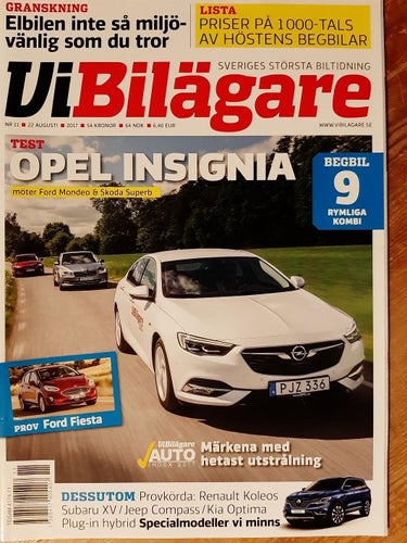 Vi Bilägare 11 2017: Opel Insignia CDTI/170, Ford Mondeo TDCI/210, Skoda Superb