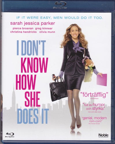 BluRay / I Don't Know How She Does It / Sarah Jessica Parker / Nära nyskick