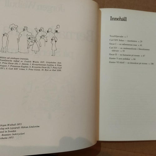 Bernadotterna på Sveriges tron av Jörgen Weibull. Very Fine+