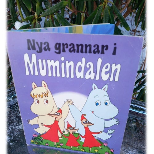 Nya grannar i Mumindalen Kronbok 1992 Moomin Characters vintage