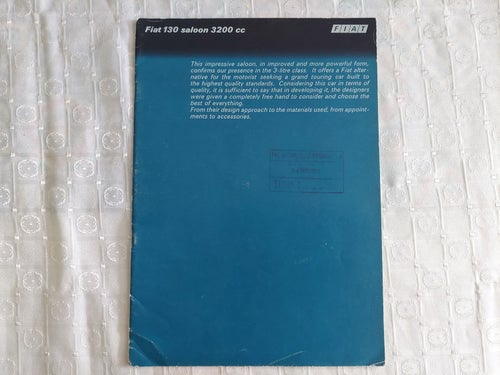 Fiat 130 3200 in english